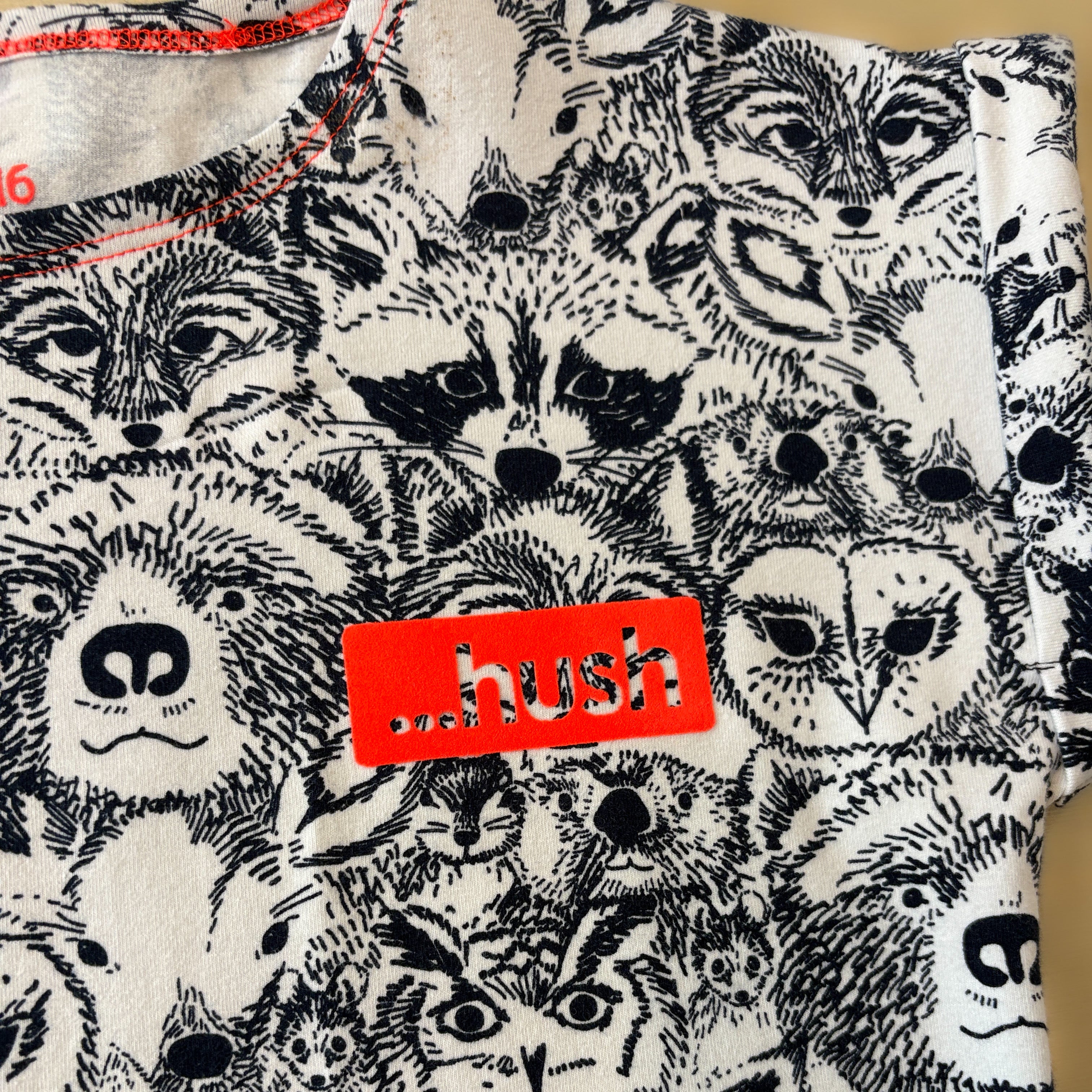 Süßes Handmade-Kinder-Shirt mit Waldtieren 116