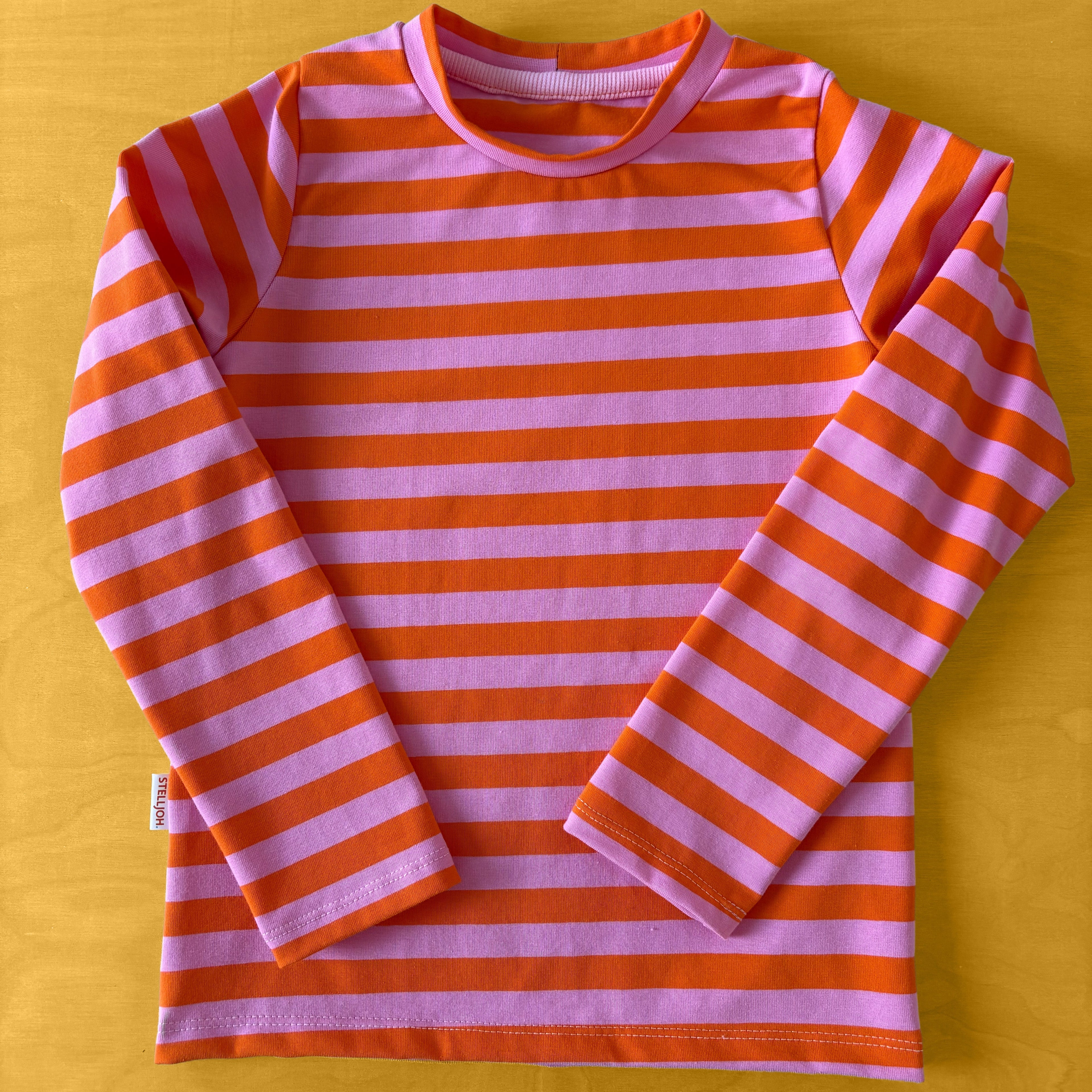 Langarmshirt „Streifenliebe“ – Größe 128