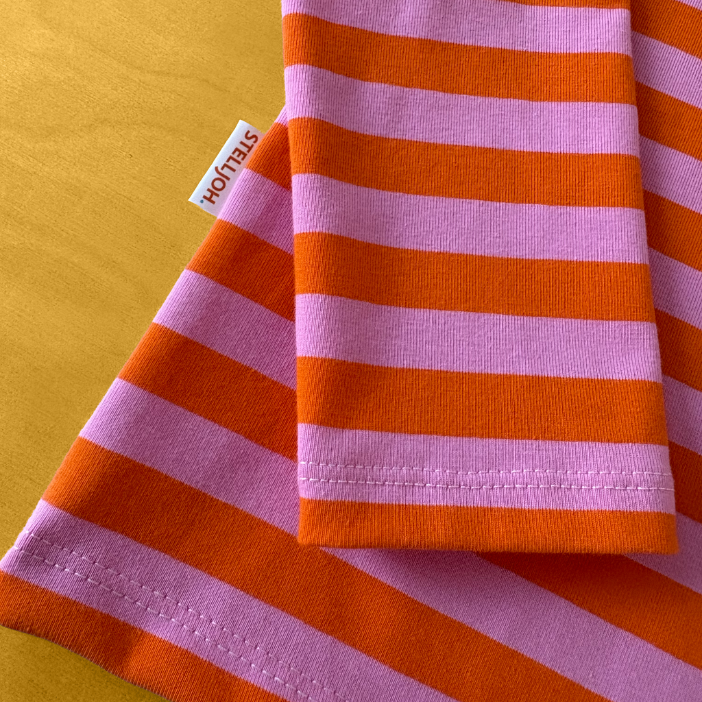 Langarmshirt „Streifenliebe“ – Größe 128