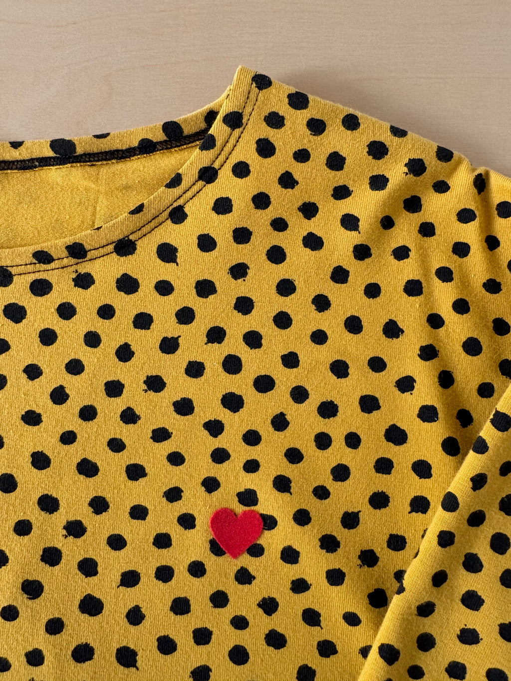 Oversized-Longsleeve mit Punkte-Print – Gr. 128